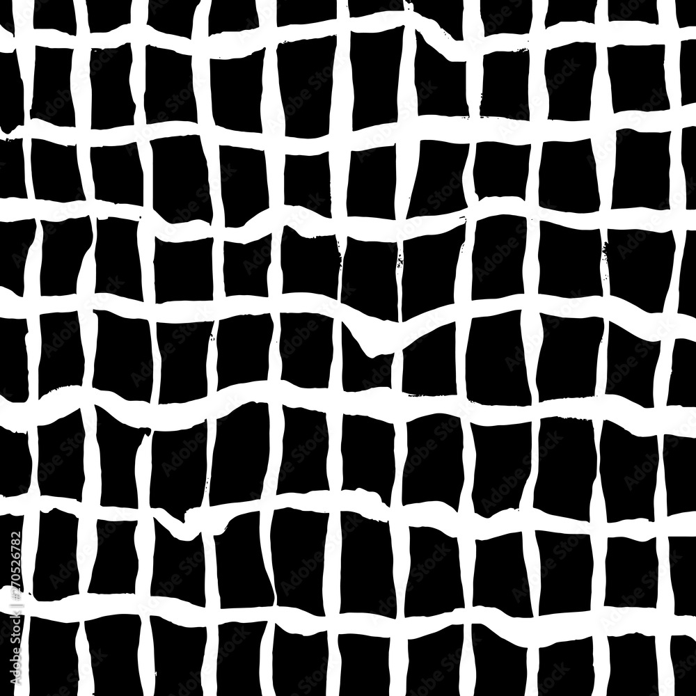 Wall mural brush grunge pattern. white and black vector.