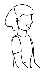 Isolated woman design vector illustration