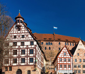 Houses in the old town of Nuremberg