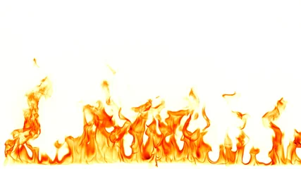 Fototapeten Feuer & Flamme Fire flames isolated on white background.  © Prasong Takham