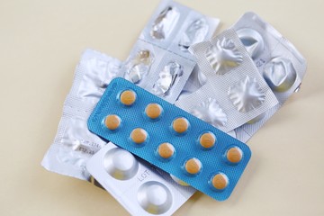 Pile of pill capsule