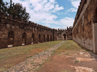 The Imperial Palace Complex Fasil Ghebbi, called "Camelot of Africa", was listed in the UNESCO World Heritage List in 1979, Ethiopia