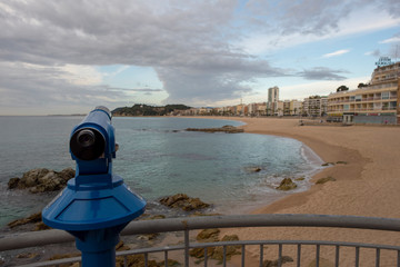 Obraz premium Round roads through Lloret de Mar, Costa brava