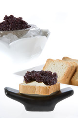 Toast with caviar