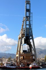 Fototapeta premium Industrial port of Palermo