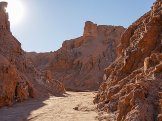 valle de la luna, moon valley. desert san pedro de atacama chile