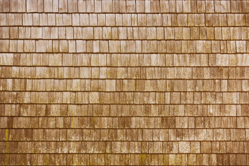 A traditional wooden wall at contemporary building in southern Germany, Classic background