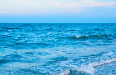 Fototapeta premium Wave & Sand beach background , holiday or relax in summer concept.