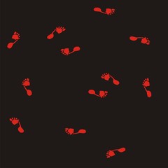 abstract background with red marks on black