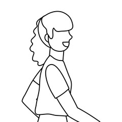 Isolated woman design vector illustration