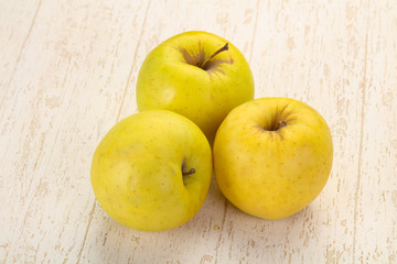 Yellow ripe apples