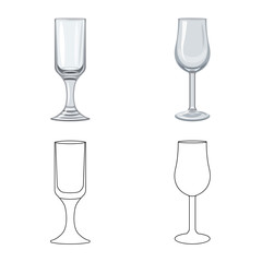 Vector illustration of form and celebration logo. Set of form and volume stock vector illustration.