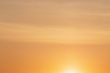 abstract natural background: view of sky with rising sun