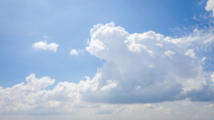 Fototapeta premium Blue sky background with clouds