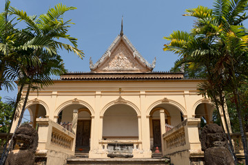 Obraz premium Facade of Wat Damnak Temple, Siem Reap, Cambodia