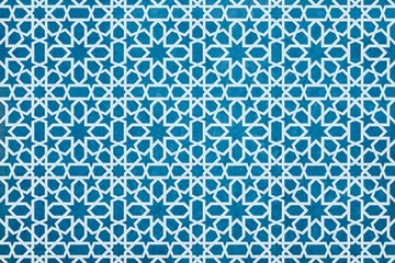 oriental pattern bnackgorund, geometric morocco design  - 270544725