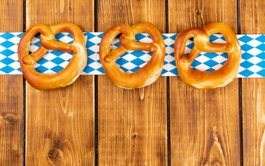 traditional pretzel for a oktoberfest