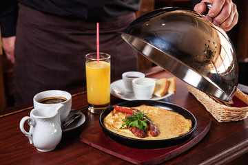 Continental breakfast in the room