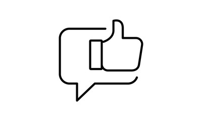 Chat and like icon vector illustration