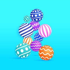 Abstract background with 3d spheres.