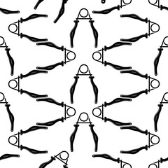 Hands Expander /Gripper Exercise Equipment Seamless Pattern