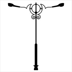 Street Light Icon Design, Silhouette