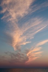 dramatic sky with clouds
