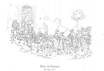 Obraz premium Middle ages people