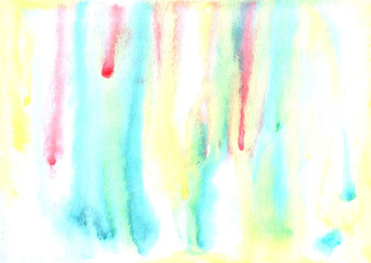 watercolor abstract colorful rainbow background with streaks 