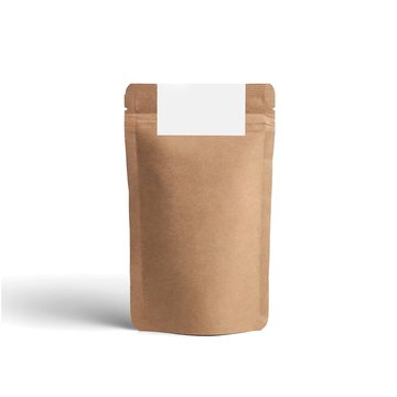 Blank packaging recycled paper bag, coffee bag