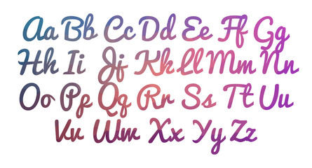 LowPoly Alphabet