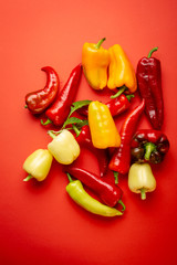 red and yellow sweet peppers