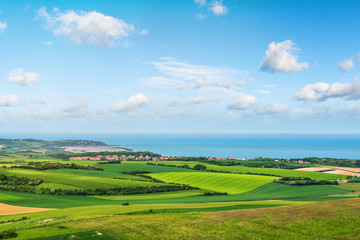 magnifique paysage de la côte entre Calais et Boulogne-sur-mer © Image'in