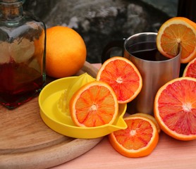 heisser punsch orangenscheiben