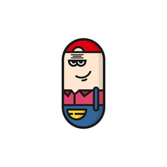 Man capsule character