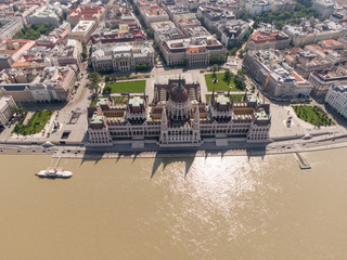 The Hungarian Parliament with the river Danube