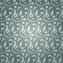 Abstract background wallpaper with floral pattern in retro style for your design