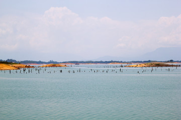 Nam Ngeum Lake in Vientiane, Laos