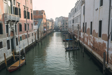 Fototapeta na wymiar Venice, Italy, march 2, 2019. Venice Canal.