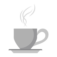 Hot coffee cup cartoon Vector illustration