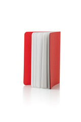 red book on isolated white background