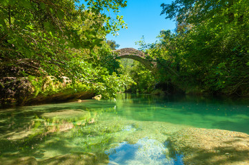 Roman bridge Pont des Tuves near Saint-Cezaire-sur-Siagne
