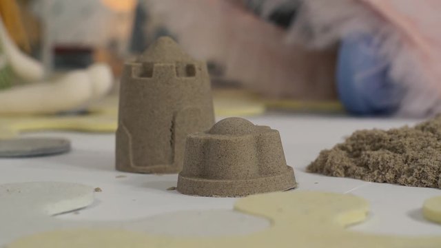 Sand castle making