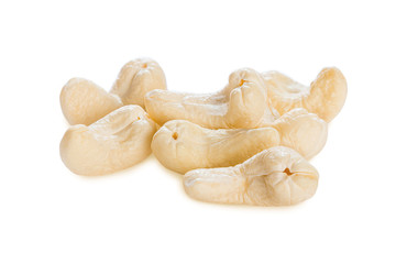 Cashew nuts on white background, Cashew nuts isolated
