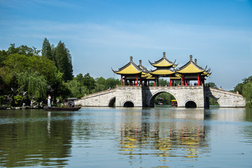 Fototapeta premium 中国江苏省扬州瘦西湖风光