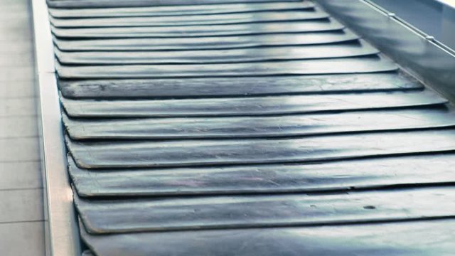 Baggage belt at airport