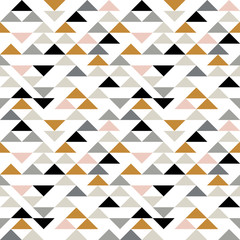 Triangle seamless pattern. Modern abstract geometric background with triangles. Nordic style print.