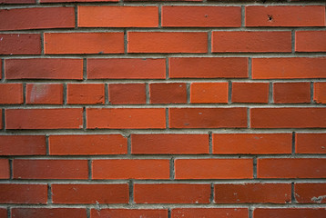 Obraz premium background, red brickwork,wall, in good condition, new