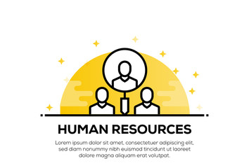 HUMAN RESOURCES ICON CONCEPT