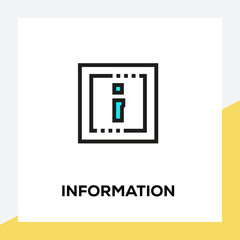INFORMATION LINE ICON SET